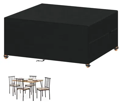 Zdjęcie produktu dla Pokrowiec ochronny na meble ogrodowe, wymiary 120x90x75 cm, materiał Oxford 420D, wodoodporny, pyłoszczelny