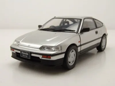 Produktbild von Whitebox 124131 Honda CR-X RHD 1987 silber 1:24