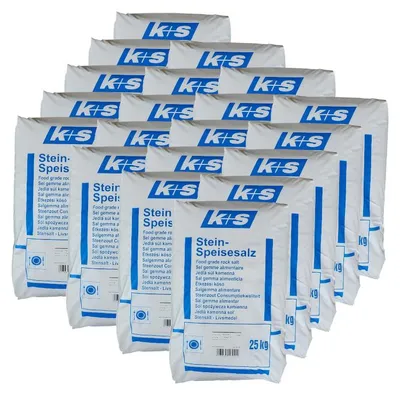 Produktbild von K+S Stein Speisesalz 0,7-0,16 20x25kg Kochsalz Gewürz