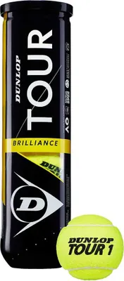 Produktbild von Dunlop Tour Brilliance Tennisbälle Gelb 4 Balls Gelb 4 Balls