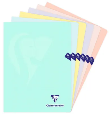 Produktbild von Clairefontaine 308368C, Muster, Gemischte Farben, 48 Blätter, 90 g/m², Softcover, Universal