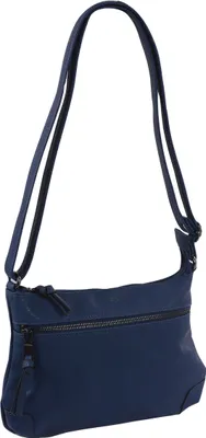 Produktbild von blaue flache Damenhandtasche, Kunstleder