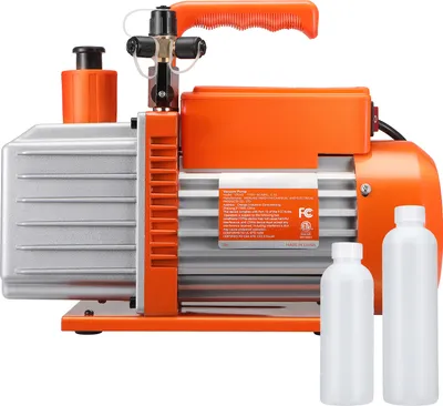 Zdjęcie produktu dla SucceBuy 5 CFM HVAC Dwustopniowa łopatkowa pompa próżniowa do systemów klimatyzacji, AC 230 V, 50 Hz, 20,5 lbs. Idealna do konserwacji urządzeń chłodniczych, napraw HVAC, odgazowywania żywic, stabilizacji drewna