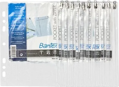Obrázok produktu pre Euroobaly s uzatváraním na zips Bantex A5, 10 ks