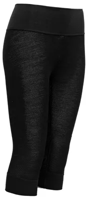 Produktbild von DEVOLD WOOL MESH WOMAN 3/4 LONG JOHNS - Damen Funktionsunterhose - schwarz schwarz XS
