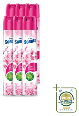 Zdjęcie produktu dla 6 x Spray do odświeżacza powietrza do domu - Kwiat wiśni - 400 ml - Opakowanie zbiorcze - 6 sztuk