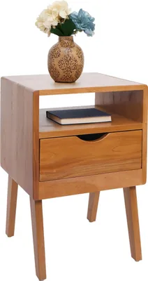Obrázek produktu pro Noční stolek HWC-P16, noční stolek skříňka, zásuvka 64x42x40cm  přírodní barva