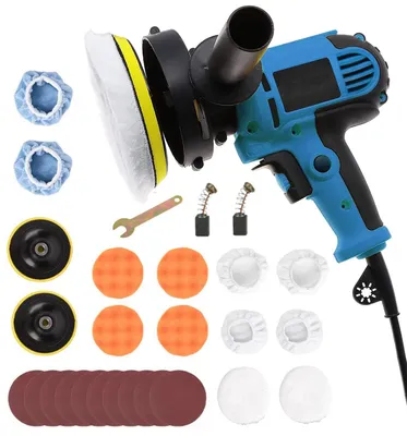 Produktbild von Polierschleifer, 700W Poliermaschine, Poliergerät, Schleifmaschine, Polierer Set, Automobilmöbel Polierwerkzeug für Polieren, Wachsen, Versiegeln