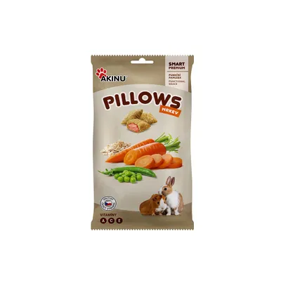 Obrázek produktu pro Akinu PILLOWS Polštářky s mrkví pamlsek pro hlodavce 40 g