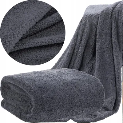 Produktbild von Eurofirany Flanelldecke Kuschelweich 200x220 Stahl