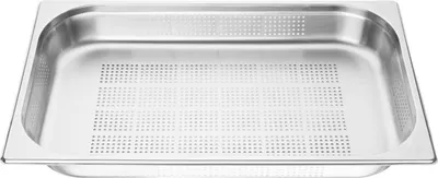 Produktbild von Gastro M GN-Behälter GN1/1 - 5,5cm - 2 Behälter - 304 Edelstahl gelocht