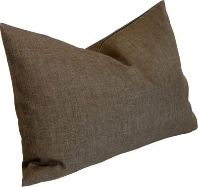 Produktbild von Kissenbezug 40x60 braun taupe Kissenhülle Struktur Leinenoptik Deko Kissen