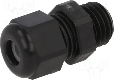 Productafbeelding van 5x Kabelwarting M12, 1,5 mm, zwart, IP68, artikelnummer: 1.209.1201.51 n