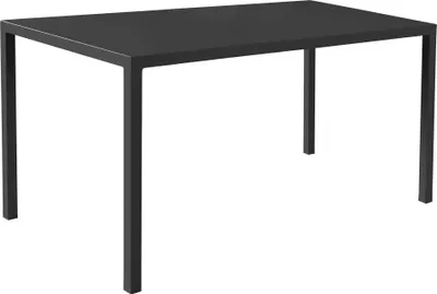 Immagine prodotto di Milani Home - tavolo da giardino autolivellante 120 x 80 x 76 cm, acciaio, antracite