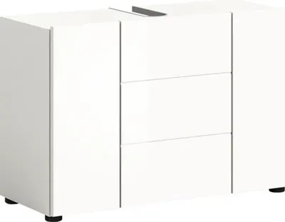 Produktbild von Xonox.home Waschtischunterschrank Vira BxHxT 82 x 56 cm x 34 cm Frontfarbe weiß hochglanz