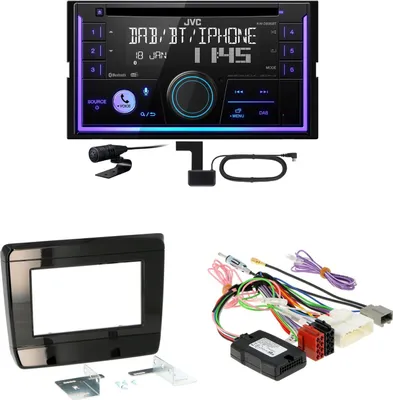 Produktbild von JVC KW-DB95BT Bluetooth Digitalradio USB CD Einbauset für Isuzu D-Max 3 ab 2020