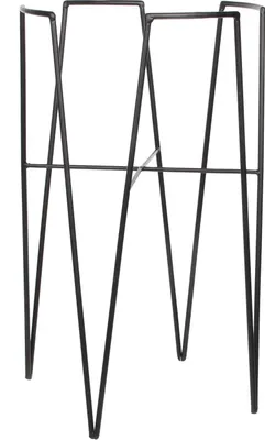 Produktbild von Mica Decorations Blom Pflanzenständer - L30 x B30 x H50 cm - Metall - Schwarz