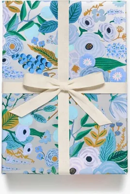 Produktbild von Geschenkpapier Gartenparty silber