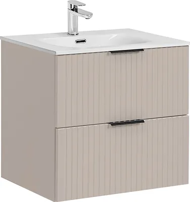 Produktbild von Waschtisch 60.2cm Adriel mit 2 Schubladen, Beige
