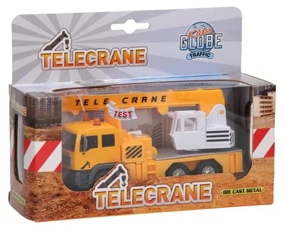 Produktbild von Kids GLOBE Kran Spielzeug Die-Cast mit Licht und Sound 15cm