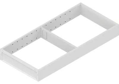 Produktbild von Blum Ambia-Line Schubkastenrahmen breit - 422x200x50mm, Stahl seidenweiß matt