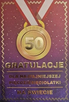 Image de Carte cadeau « 50e anniversaire » pour femme - YEKU