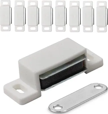 Obrázek produktu pro Magnetické uzávěry na nábytek, balení po 10 kusech, kovové