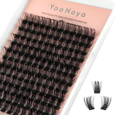 Produktbild von Wimpern Extensions 144 Stück 16mm D Curl Lash Clusters DIY Individuelle Wimpernverlängerung
