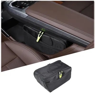 Image de Organisateur pour console de voiture, grande capacité, avec plusieurs compartiments