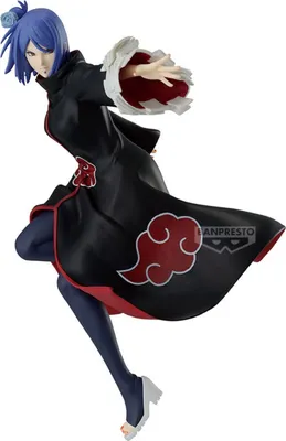 A figurine of Konan from Naruto Shippuden.