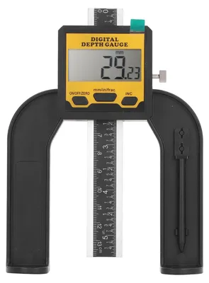 Obrázek produktu pro Digitální hloubkoměr, rozlišení 0,01 mm, měřicí nástroj pro práci se dřevem s magnetickou základnou