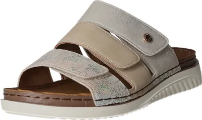 Produktbild von Donna Andrea Damen-Pantolette Beige, Farbe:beige/schlamm, EU Größe:39