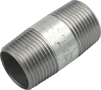 Produktbild von Rohrdoppelnippel 1 Zoll 33,7 x 60 mm DN25 Rohrnippel verzinkt