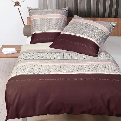 Produktbild von Janine Mako-Satin Bettwäsche J.D. 87079 rose rosenholz 135x200 cm + 80x80 cm