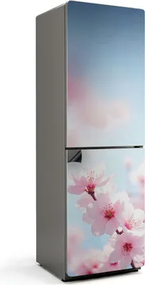 Obrázok produktu pre Jemná kvetinová vetvička - Magnetický kryt na chladničku - Magnetická dekoratívna fólia do kuchyne - Magnetická dekorácia na chladničku - Samolepiaca magnetická tabuľa - Magnetická fólia na dvere chladničky - 60x190 cm