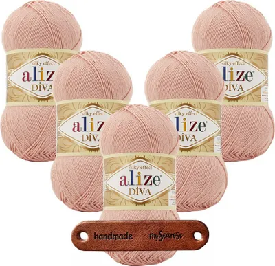 Produktbild von 5 x ALIZE Diva 363 Wedding Pink mit Label