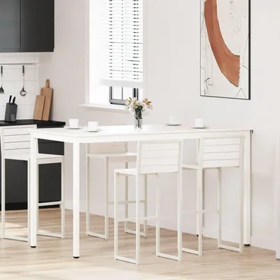 Produktbild von Maison Exclusive - Bartisch Weiß 180 x 90 x 105 cm Massives Kiefernholz