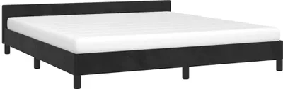 Produktbild von vidaXL Bettgestell ohne Matratze Schwarz 180x200 cm Samt