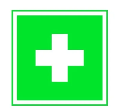 Produktbild von Rettungszeichen „Erste Hilfe“ , 200 x 200 mm, | Packung (1 Stück)