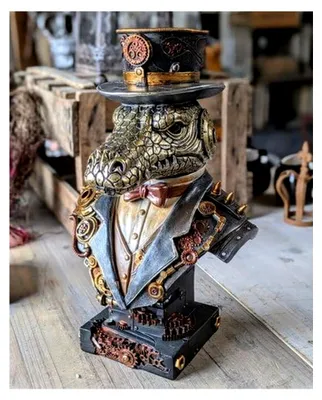 Produktbild von DEKO BÜSTE Steampunk Wohnaccessoire Retro Vintage