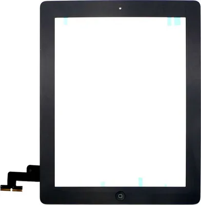 Produktbild von Frontscheibe + Touchscreen für iPad2, schwarz