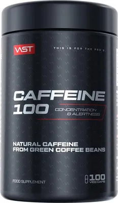 Produktbild von VAST Caffeine 100 (100 vCaps) Unflavoured - Diät & Gewichtsmanagement - Koffein/ Stimulanzien