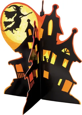 Produktbild von Tischaufsteller Spooky 3D Haus Halloween Dekoration | 1 Stück