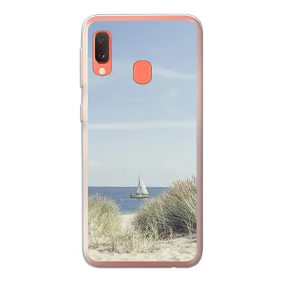 Produktbild von MuchoWow® Handyhülle Schutzhülle Hülle für Samsung Galaxy A20e Nordsee - Dünen - Boot Silikon Softcase Handy Hülle - Abdeckung