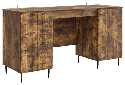 Immagine prodotto di vidaXL Scrivania in rovere affumicato 142,5 x 50 x 75 cm in materiale derivato dal legno