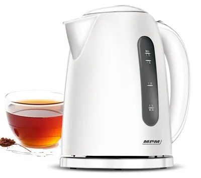 Produktbild von MPM MCZ-85 Elektrischer Wasserkocher, Fassungsvermögen 1,7 Liter BPA frei, Kabel