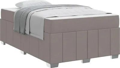 Obrázok produktu pre Rám postele s matracmi Sivohnedá 120 x 200 cm látka