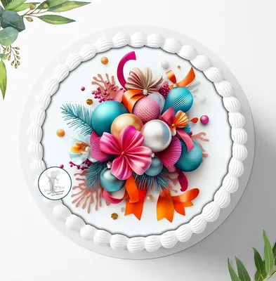 Produktbild von Für die Geburtstags Torte ein Tortenaufleger, Zuckerbild mit dem Motiv: Weihnachten, Essbares Foto für Torten, Fondant, Ø 20cm, 1832z
