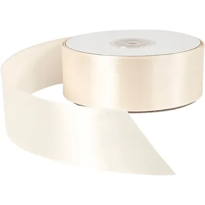 Produktbild von Creativ Company Satinband weiß - 50 Meter Dekorationsband