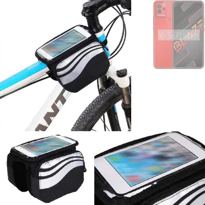 Produktbild von K-S-Trade Rahmentasche Fahrrad-Halterung kompatibel mit Lava Blaze Rahmenhalterung Fahrrad Handyhalterung Fahrradtasche Handy Smartphone Halterung